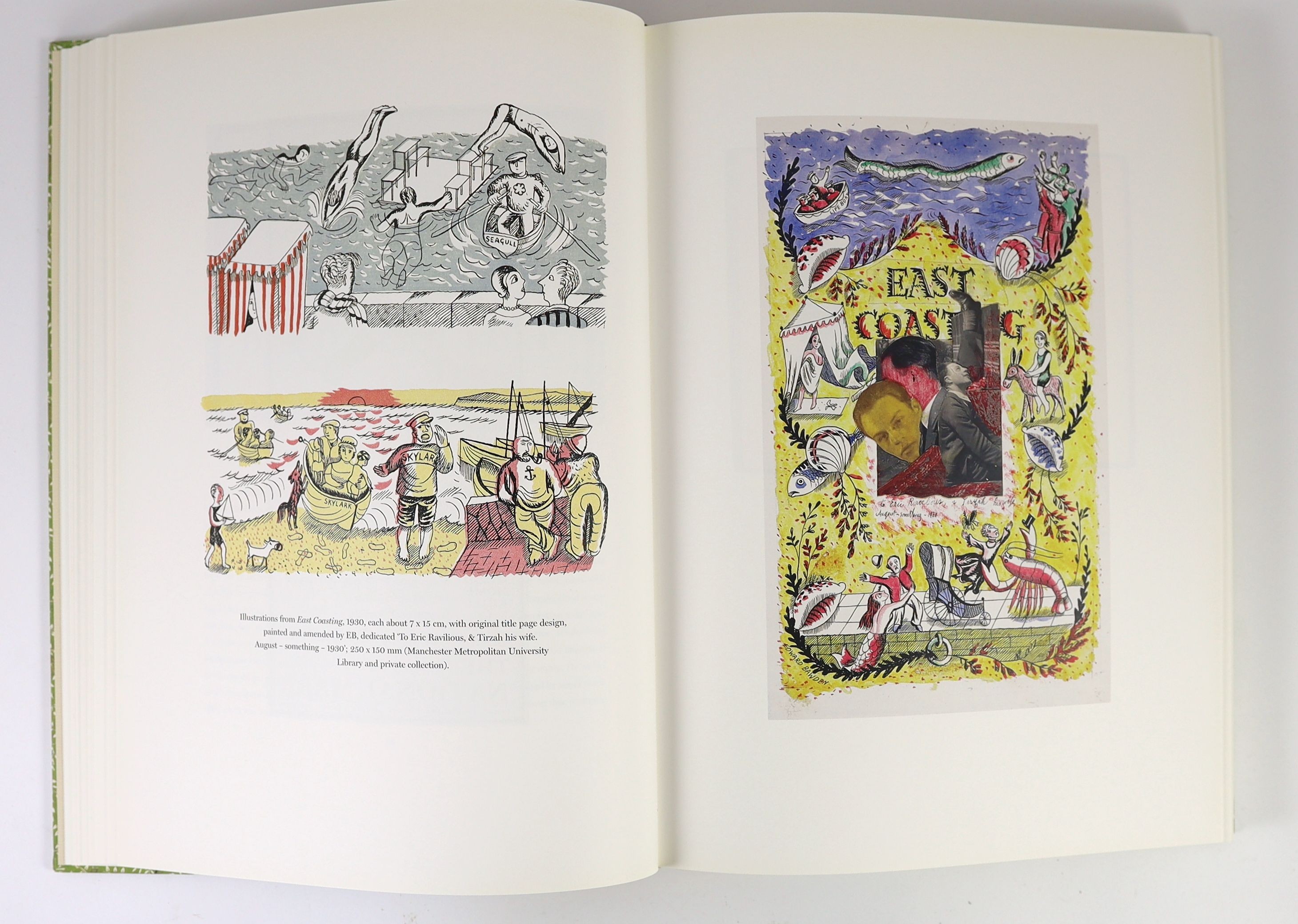 Yorke, Malcolm - The Inward Laugh: Edward Bawden and His Circle, one of 750, large 4to, original quarter brown cloth, The Fleece Press, Upper Denby, 2005